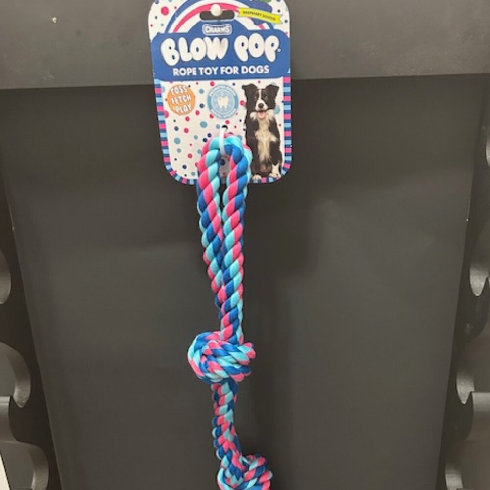Charms Raspberry Scented Blow Pop Dog Rope